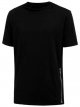 Men's Black T - Shirt with Side Zipper Detail