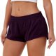 Women's Purple Textured High-Waisted Athletic Shorts