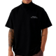 Black Turtleneck Minimalist Text Print T-Shirt